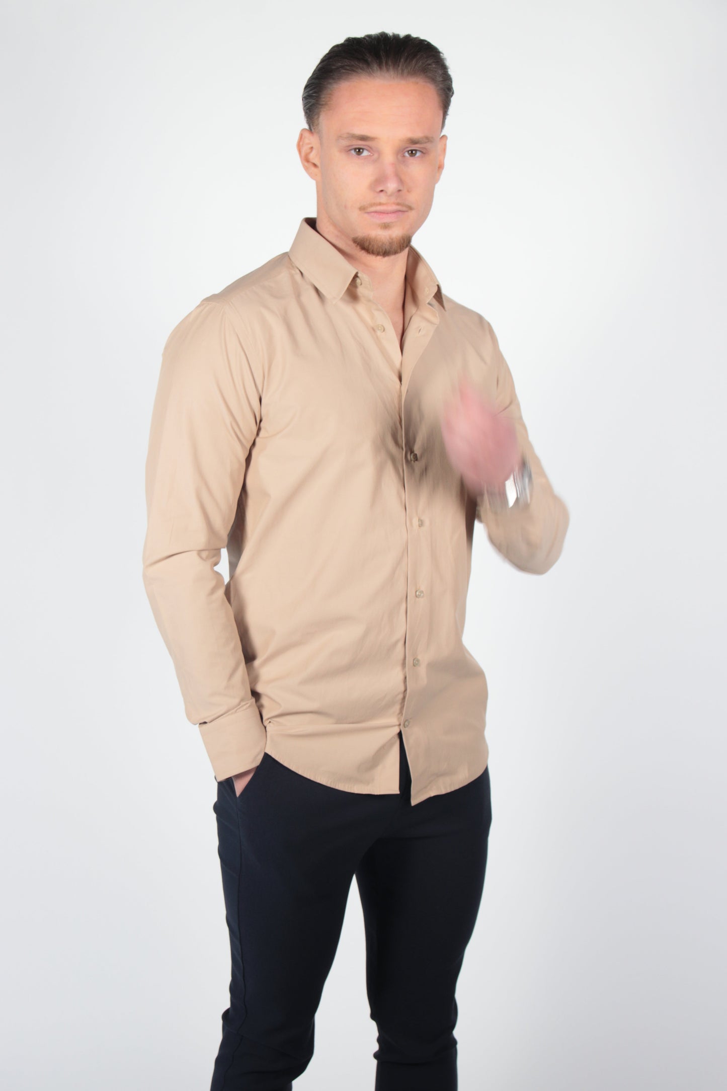 Overhemd Leira Beige