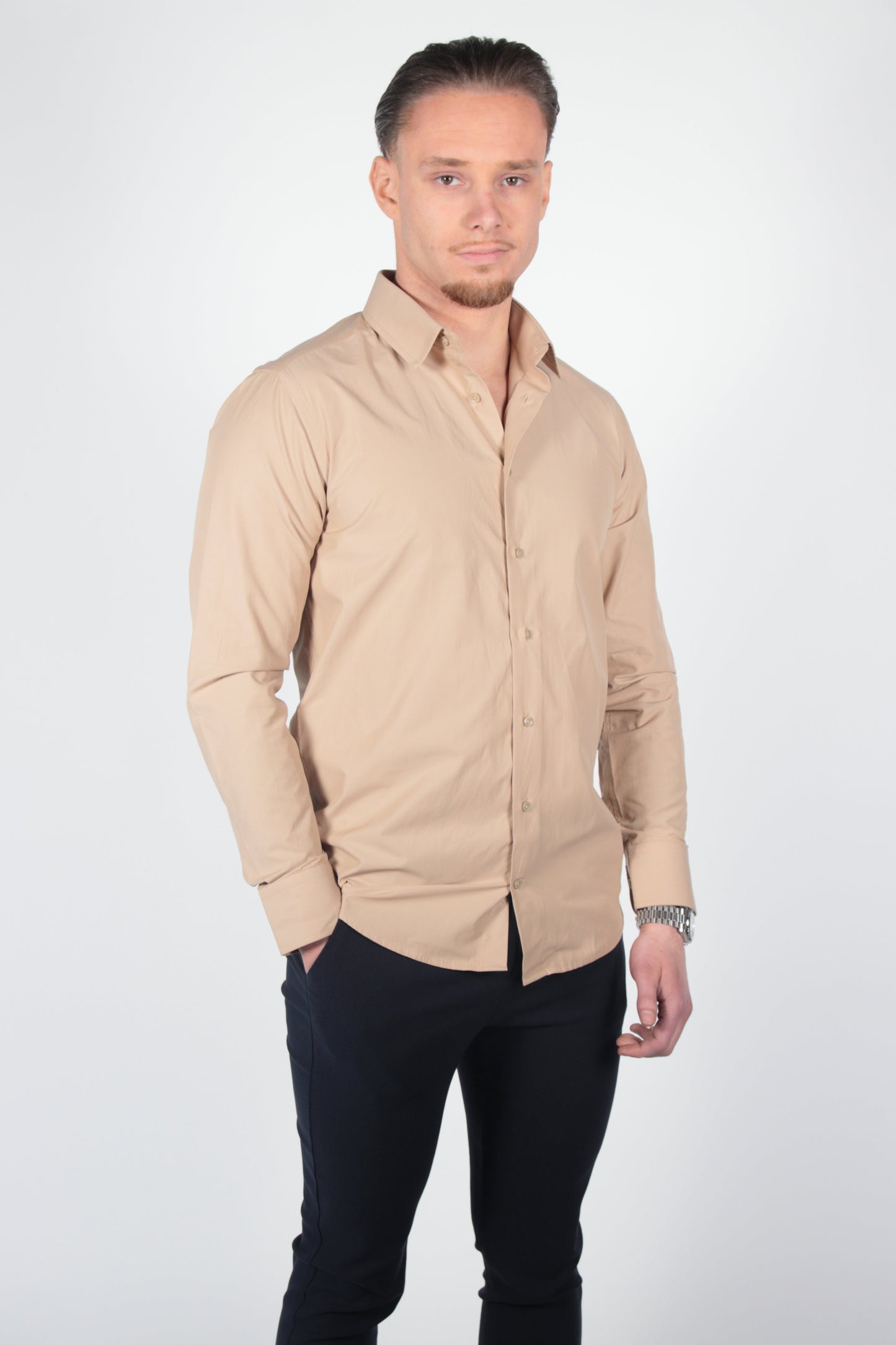 Overhemd Leira Beige