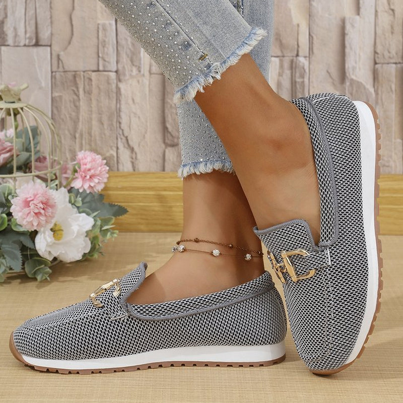 👟 Dames Loafers met Metalen Gesp nu 50% korting!