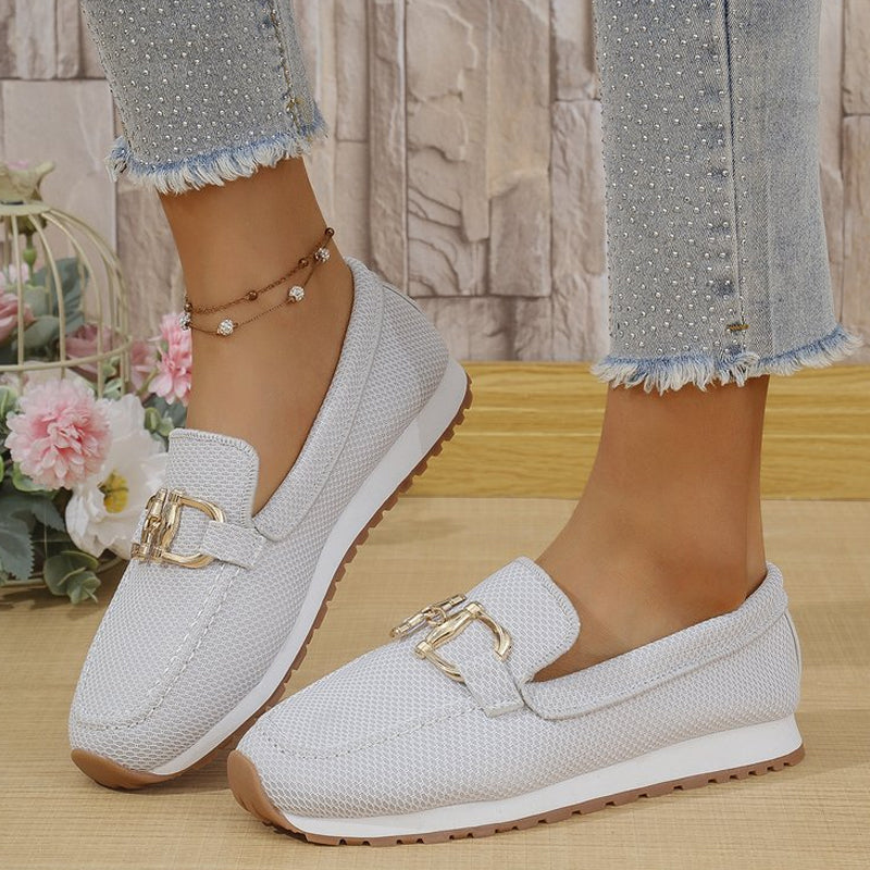 👟 Dames Loafers met Metalen Gesp nu 50% korting!